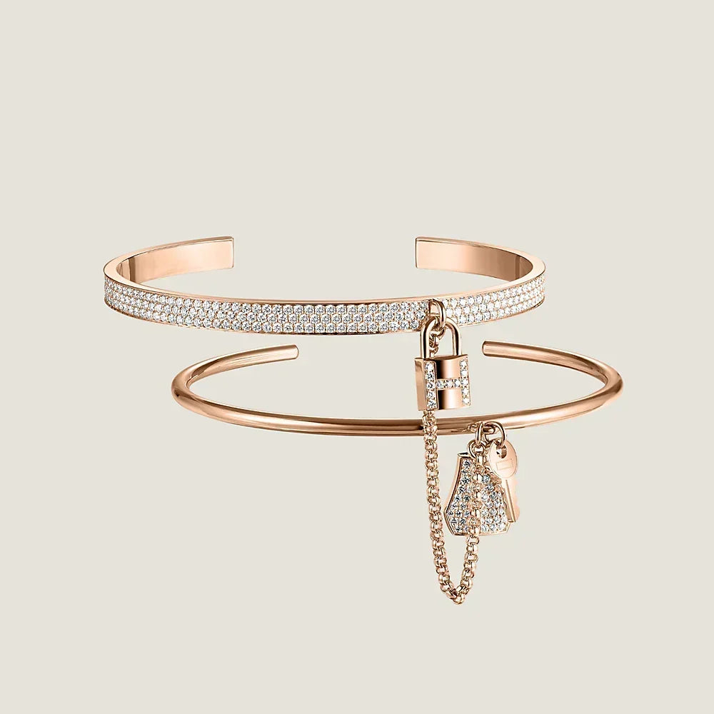 Hermes Kelly Cadenas Bracelet - 18K Rose Gold