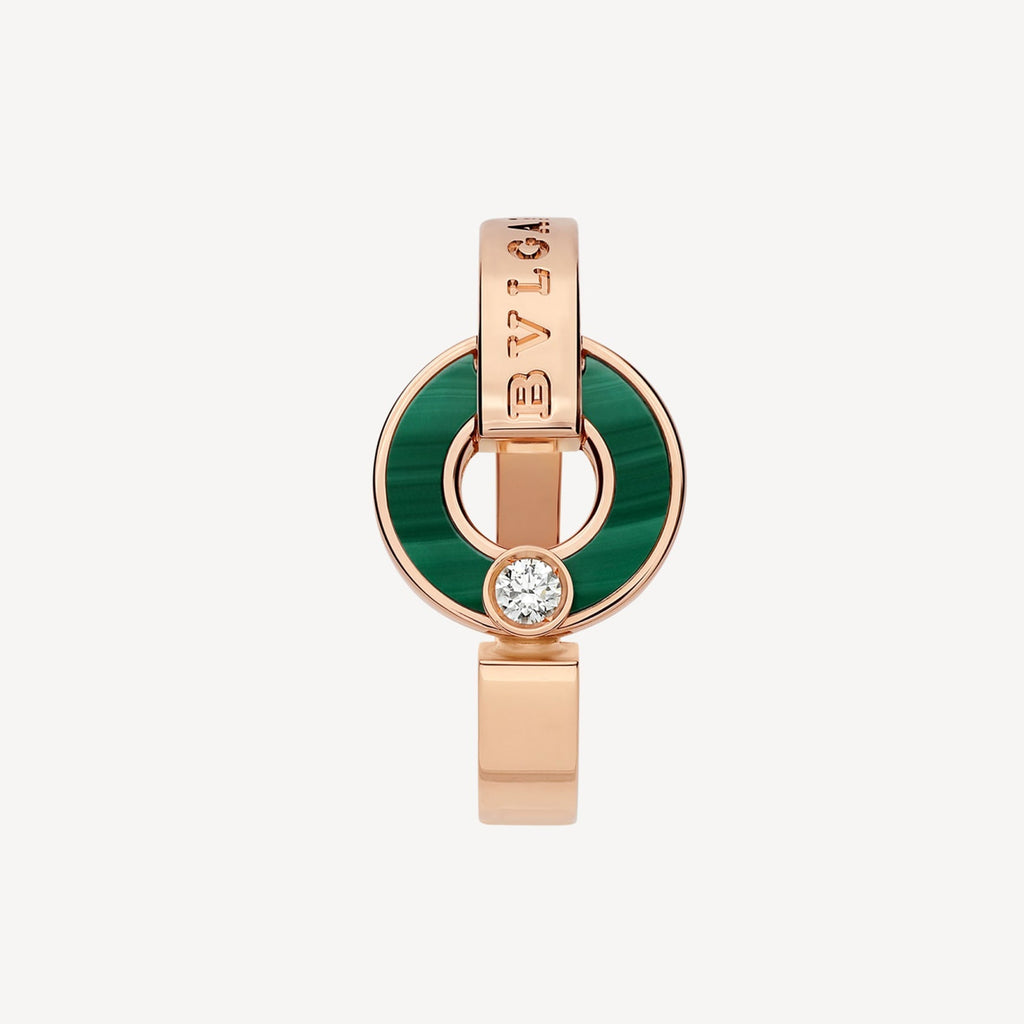 Bvlgari Malachite Ring - 18K Rose Gold