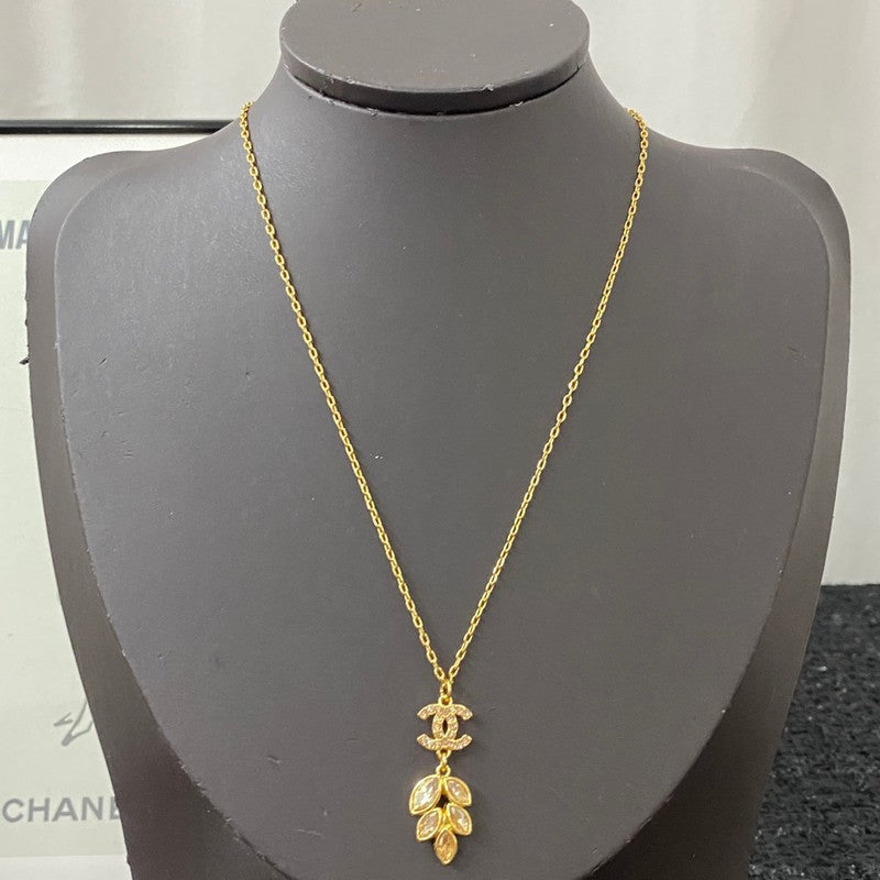 Chanel Flower Crystal Necklace
