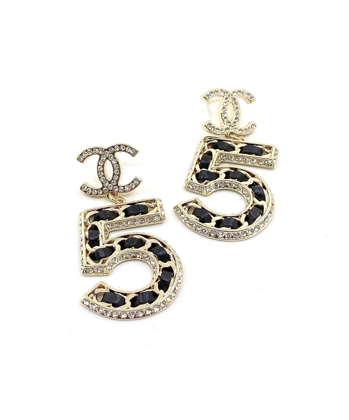 Chanel No. 5 Perfume Earrings - 18K Yellow Gold