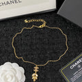 Chanel Flower Crystal Necklace